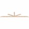 Ekena Millwork Saratoga Smooth Timber Gable Bracket, Douglas Fir, 108"W x 27"H x 1 1/2"D x 3 1/2"F, 6/12 Pitch GBW108X27X0204SAR00SDF - alternate 2